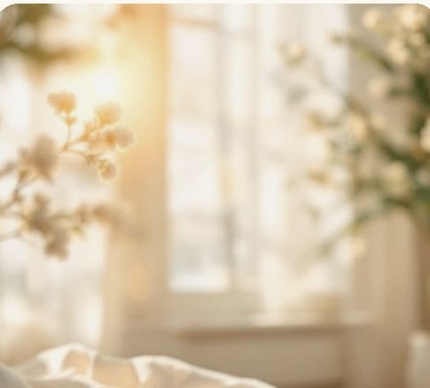 Fleurs délicates baignées d'une lumière douce